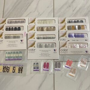 Color Street Glitter and Print Nail Strips Lot